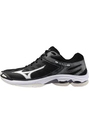 Mizuno Sko, unisex, Sort, 46 EU, Wave Voltage 2 Sort/Hvid Sko
