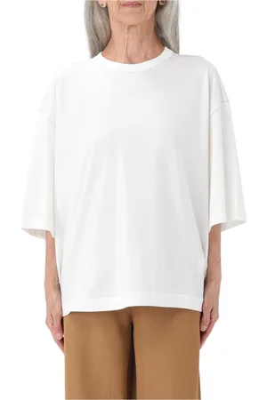 Fabiana Filippi Top, Dame, Hvid, S, Bomuld, Hvid Bomuld T-Shirt