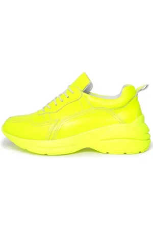 CESARE GASPARI Sko, Dame, Gul, 40 EU, Uld, Chunky Sneakers Electra - Neon