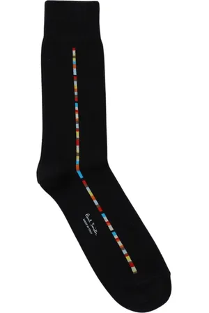 Paul Smith Undertøj, Herre, Sort, ONE SIZE, Bomuld, Stribet Crew Sokker