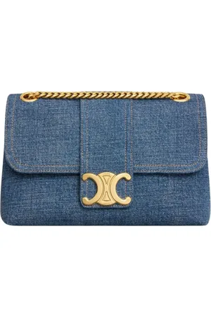 Céline Taske, Dame, Blå, ONE SIZE, Uld, Denim Skuldertaske