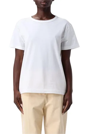 Fabiana Filippi Top, Dame, Hvid, M, Bomuld, Hvid Crew Neck T-Shirt