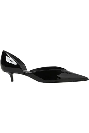 Serafini Sko, Dame, Sort, 38 EU, Læder, Sort Patent Kitten Heel Pumps