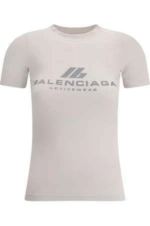 Balenciaga Top, Dame, , XS, Bomuld, Monogram Bomuld T-shirt