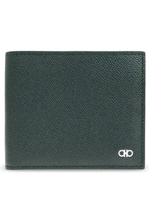 Salvatore Ferragamo Tilbehør, Herre, Grøn, ONE SIZE, Læder, Wallets & Cardholders