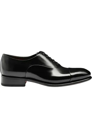 santoni Sko, Herre, Sort, 46 EU, Læder, Klassiske Brogue Lædersko