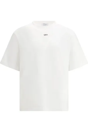 OFF-WHITE Top, Herre, Hvid, M, Bomuld, Arrow Skate T-shirt med Maxi Print