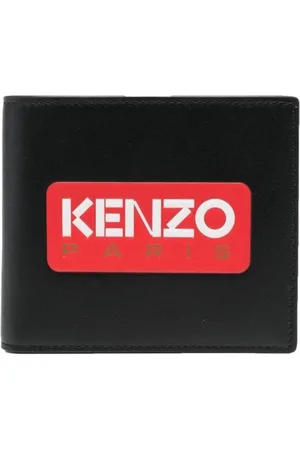 Kenzo Tilbehør, Herre, Sort, ONE SIZE, Læder, Sort Pung Herre Accessories