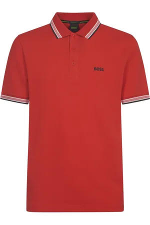 HUGO BOSS Top, Herre, Rød, M, Bomuld, Paddy Polo Shirt