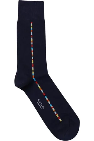 Paul Smith Undertøj, Herre, Blå, ONE SIZE, Bomuld, Stribet Crew Sokker