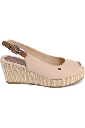 Tommy Hilfiger Sko, Dame, , 38 EU, Bomuld, Kile Sandaler Bomuld Læder Blanding