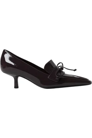 Burberry Sko, Dame, Sort, 36 EU, Læder, Sort Patent Kitten Heel Pumps