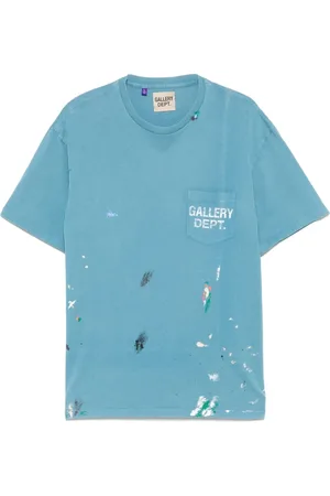 GALLERY DEPT. Top, Herre, Blå, XL, Turkis Blå-Grøn Lomme T-shirt