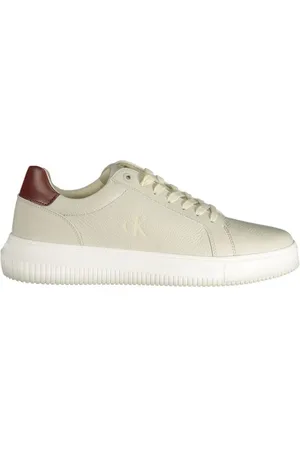 Calvin Klein Sko, Herre, Grå, 40 EU, Polyester, Tekstureret Finish Grå Polyester Sneaker