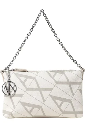 Armani Exchange Taske, Dame, , ONE SIZE, Uld, Gul Geometrisk Kæde Skuldertaske