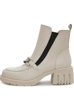CESARE GASPARI Sko, Dame, , 40 EU, Uld, Chunky Heel Ankelstøvler med kæledetaljer