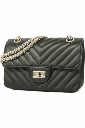CHANEL Pre-owned, Dame, Sort, ONE SIZE, Uld, Pre-owned Laeder chanel-tasker