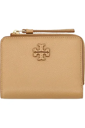 Tory Burch Tilbehør, Dame, , ONE SIZE, Uld, McGraw Bi-Fold Pung i Tiramisu