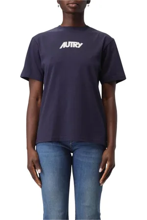 Autry Top, Dame, Blå, XS, Uld, Blå Stilfuld Dame T-shirt