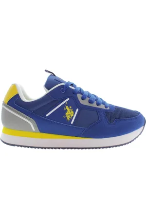 U.S. Polo Assn. Sko, Herre, Blå, 42 EU, Polyester, Herres Blå Sports Sneakers