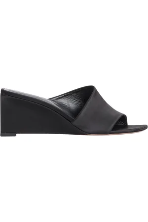 Fabiana Filippi Sko, Dame, Sort, 38 EU, Satin, Sort Satin Kile Sandaler til Kvinder
