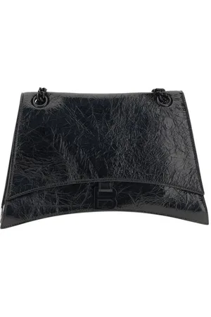 Balenciaga Taske, Dame, Sort, ONE SIZE, Uld, Crush Læder Skuldertaske