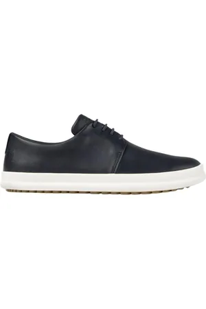 Camper Sko, Herre, Blå, 40 EU, Læder, Blå Brogue LowTop Sneaker Læder