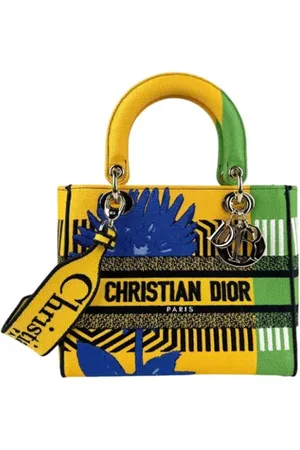 Dior Pre-owned, Dame, Flerfarvet, ONE SIZE, Tyl, Pre-owned Canvas dior-tasker