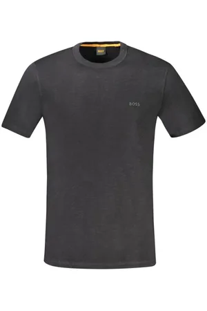 HUGO BOSS Top, Herre, Sort, M, Bomuld, Sort Bomuld T-shirt