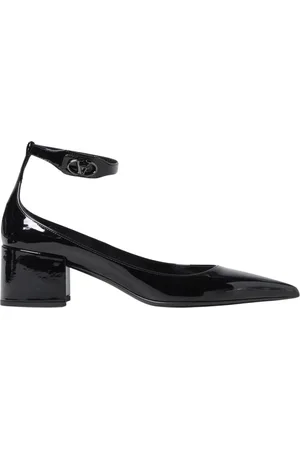 VALENTINO GARAVANI Sko, Dame, Sort, 39 EU, Læder, Sort Patent Læder Højhælede Pumps
