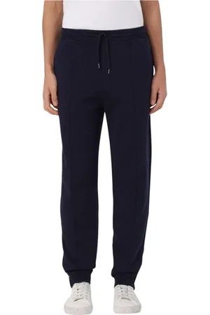 Brunello Cucinelli Bukser, Herre, Blå, XL, Elegant Sweatpants til Mænd
