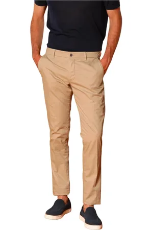 Masons Bukser, Herre, , 3XL, Bomuld, Slim Fit Chino Bukser Lys Khaki