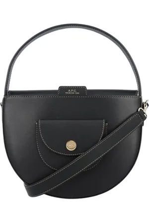 A.P.C. Taske, Dame, Sort, ONE SIZE, Uld, Sort Læder Skuldertaske