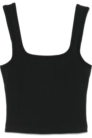 Entire Studios Top, Dame, Sort, L, Soot Square Neck Tank Top