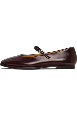 CESARE GASPARI Sko, Dame, Rød, 41 EU, Uld, Klassiske Mary Jane Flats - Bordeaux