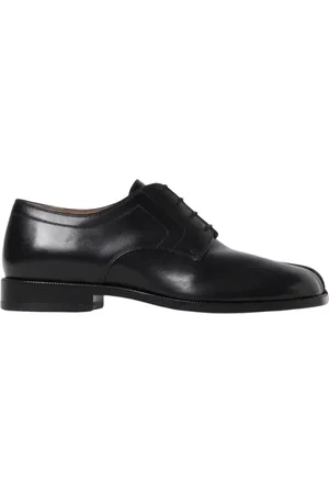 Maison Margiela Sko, Herre, Sort, 42 EU, Læder, Sort Brogue Split Toe Oxford Sko