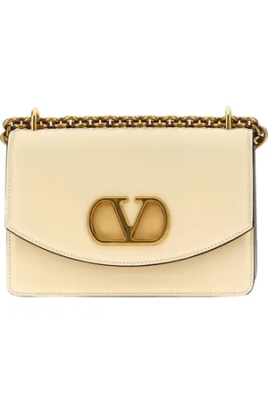 VALENTINO GARAVANI Taske, Dame, , ONE SIZE, Uld, Hvid Roman Stud Skuldertaske