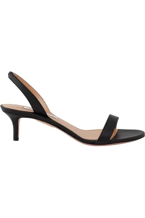 Aquazzura Sko, Dame, Sort, 36 EU, Uld, Sorte højhælede sandaler So Nude