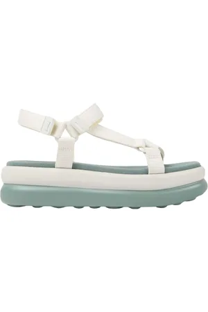 Camper Sko, Dame, Hvid, 36 EU, Uld, Hvide Platform Sandaler til Kvinder