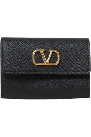 VALENTINO GARAVANI Tilbehør, Dame, Sort, ONE SIZE, Læder, Sort Rockstud Nøgleholder Pung