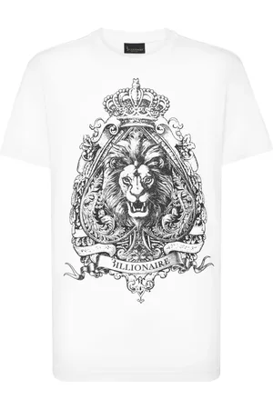 BILLIONAIRE Top, Herre, Hvid, 2XL, Bomuld, Afslappet Bomuld T-shirt