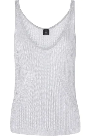 Pinko Top, Dame, Grå, M, Grå Topwear Ss25