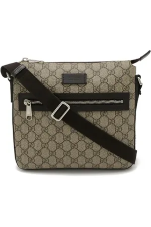 Gucci Pre-owned, Dame, , ONE SIZE, Uld, Pre-owned Canvas crossbody-tasker