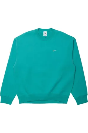 Nike Sweathshirts & Hoodies, Herre, Grøn, L, Bomuld, Fleece Hoodie Klassisk Sporty Model