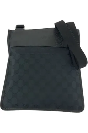 Gucci Pre-owned, Herre, Sort, ONE SIZE, Uld, Pre-owned Canvas gucci-tasker
