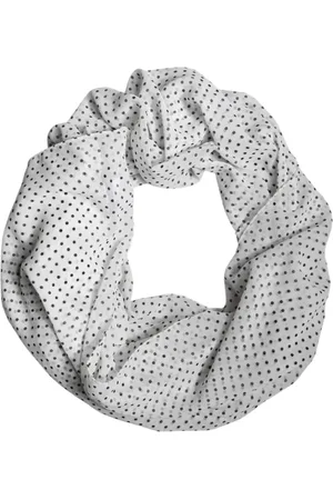 Dolce & Gabbana Tilbehør, Dame, Hvid, ONE SIZE, Polyester, Polkaprik Wrap Shawl Tørklæde