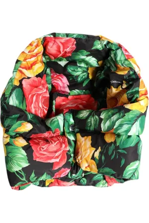 Dolce & Gabbana Tilbehør, Dame, Flerfarvet, 57 CM, Polyester, Blomstret hovedbind hat