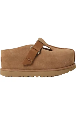 UGG Sko, Dame, Brun, 37 EU, Læder, Elegant Platform Sandal