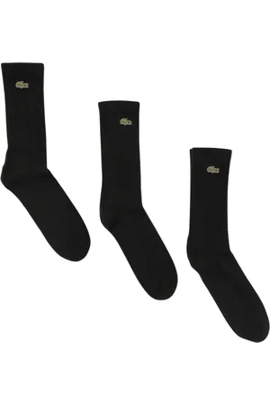 Lacoste Undertøj, Herre, Sort, ONE SIZE, Klassiske Crew Sokker Pakke