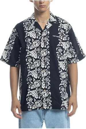 Carhartt Skjorte, Herre, Sort, M, Blomstret skjorte Wax